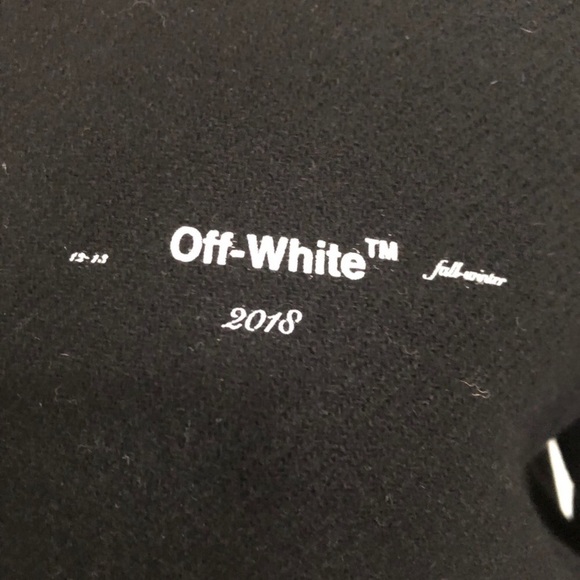 Off-white bomber jacket in wool black colour - Picture 5 of 11